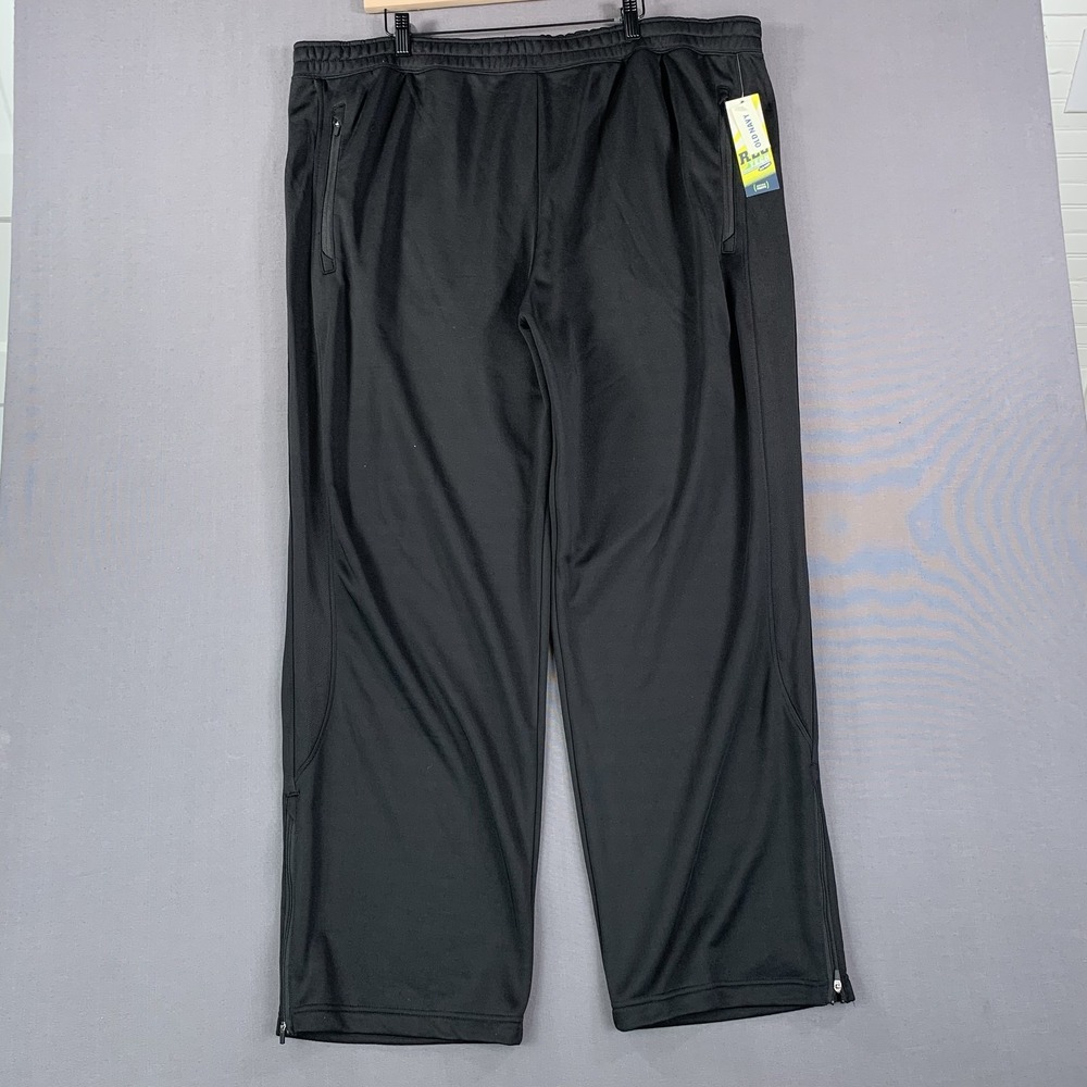 Old Navy Rec Tech Pants‎ Mens 2XL Black Athletic Activewear Performance Zip Legs